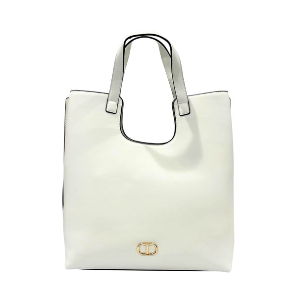 Twinset White PU Women Handbag