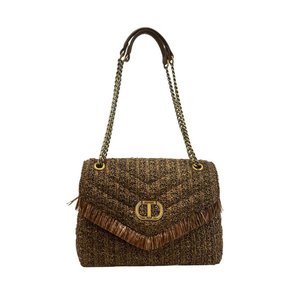Twinset Brown Polypropylene Women Crossbody Bag