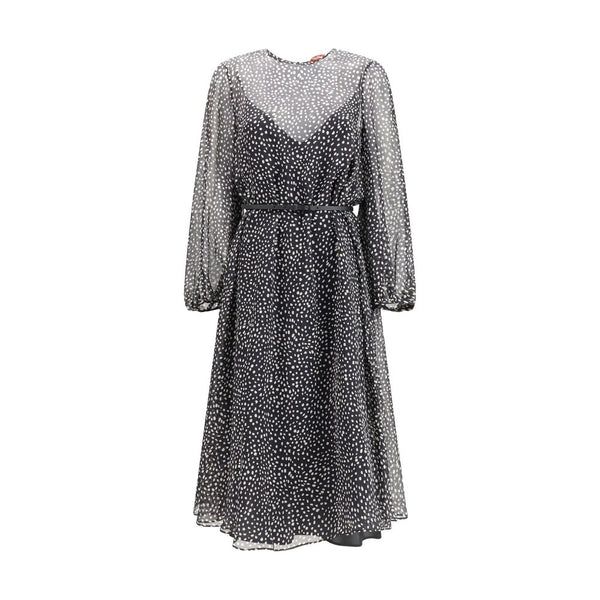Max Mara Black Silk Casual Dress