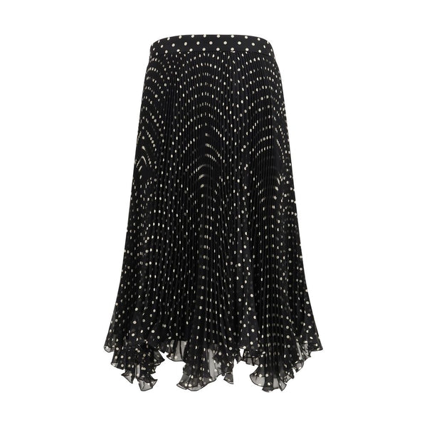 Valentino Garavani Black Silk Skirt