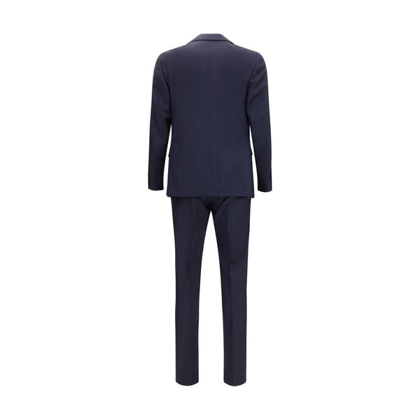 Lardini Blue Wool Two-Piece Suit