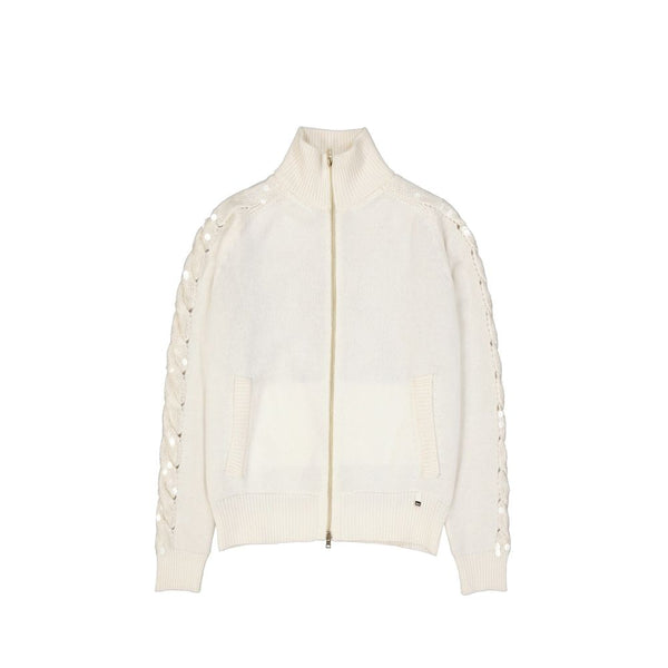 Herno White Cashmere Cardigan