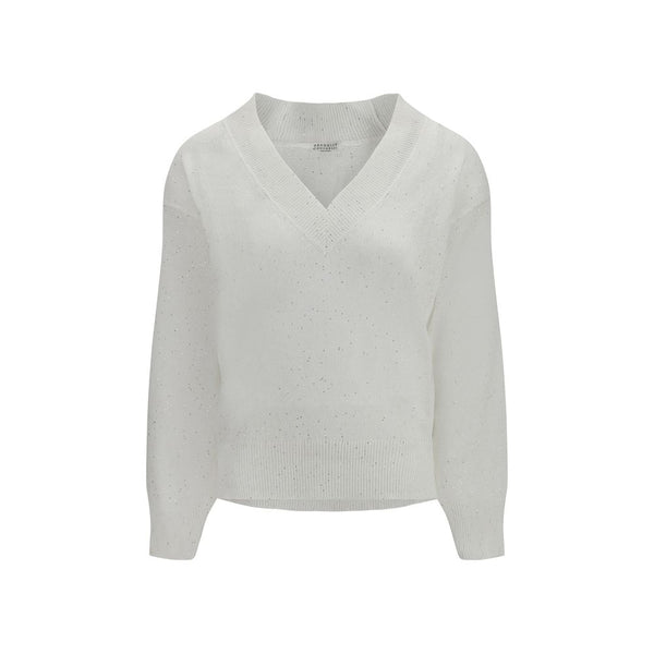 Brunello Cucinelli White Linen T-Shirt