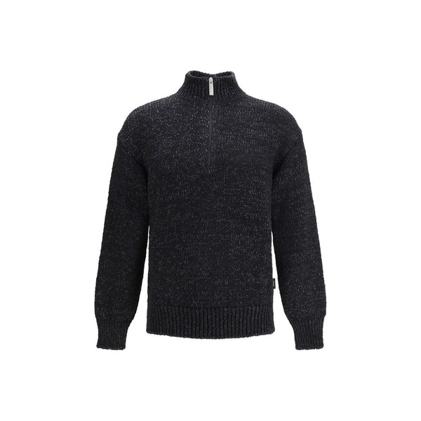 LAMINAR Black Cotton Sweatshirt
