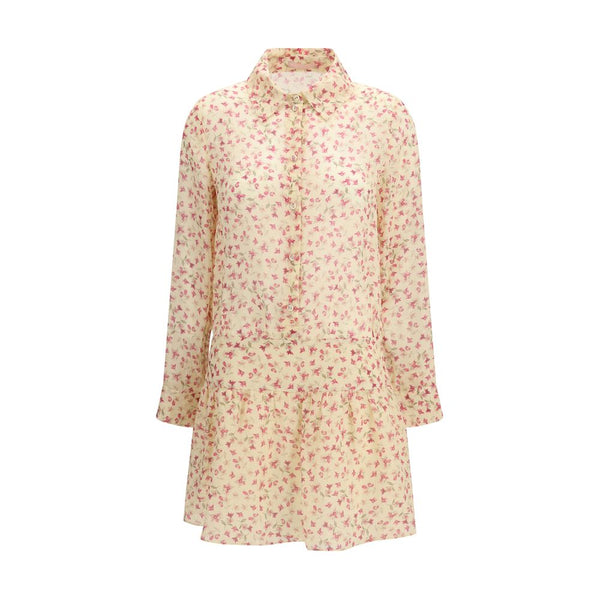 Kristina Ti Multicolor Ramie Casual Dress