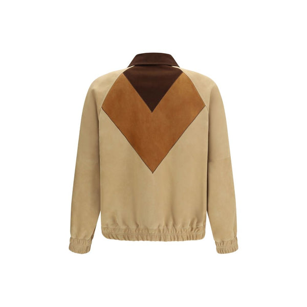 Valentino Garavani Brown Goatskin Biker Jacket