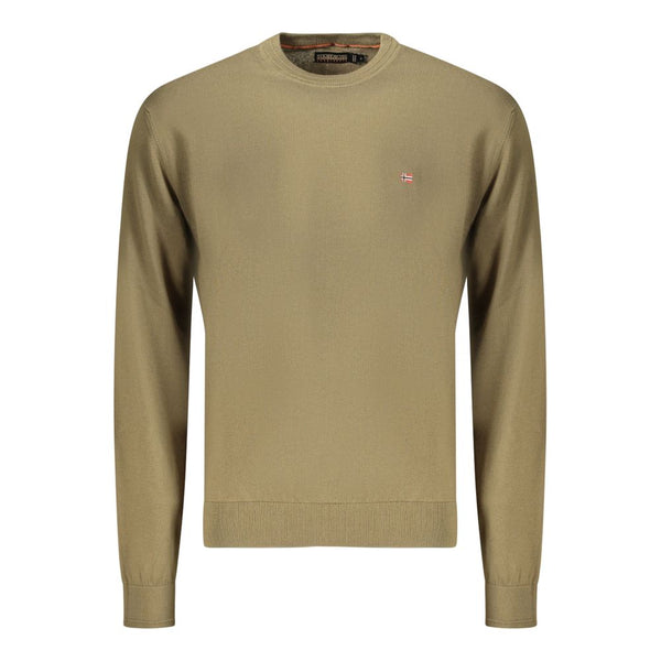 Napapijri Verde Cotton Men's Long-Sleeve Shirt