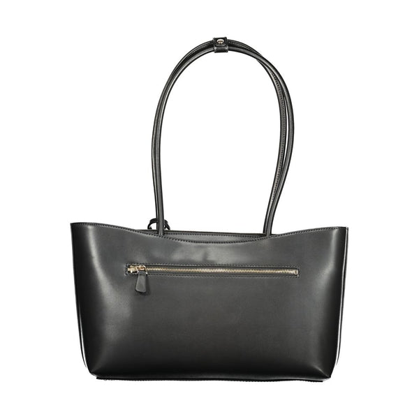 Guess Jeans Nero Poliuretano Woman Handbag
