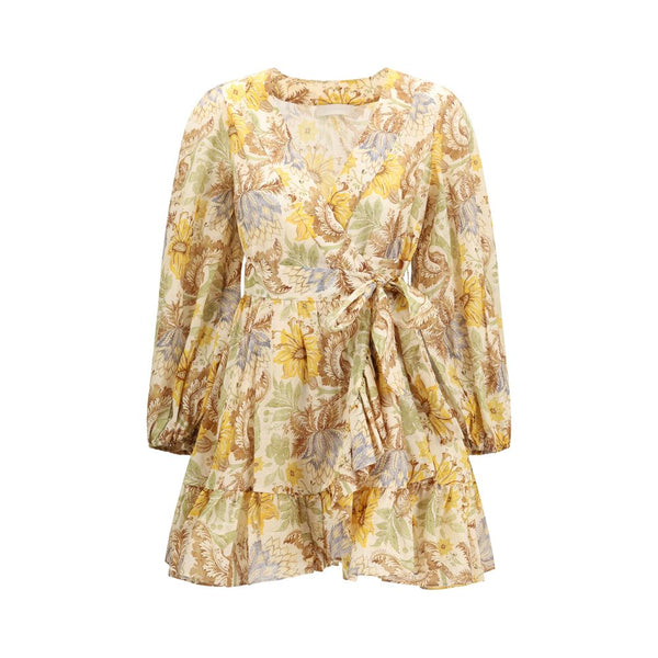 Zimmermann Bicolor Cotton Casual Dress