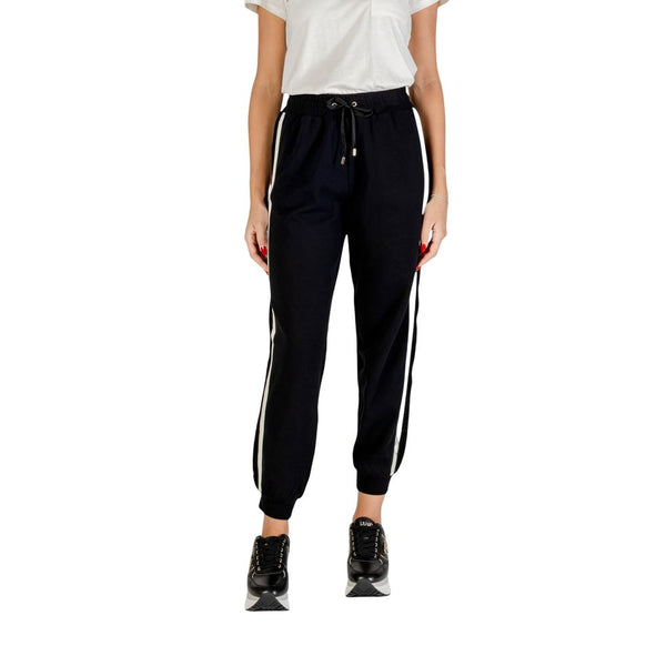 Liu Jo Black And White Cotton Joggers (Workout Pants)