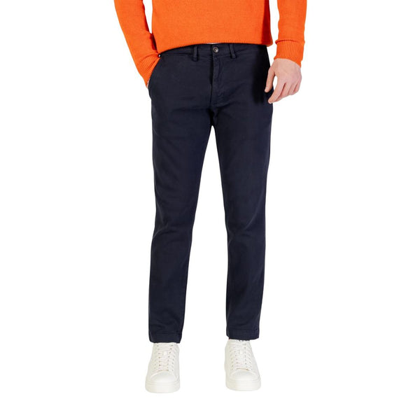 Borghese Blue Cotton Skinny Pants