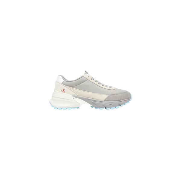 Calvin Klein Jeans Gray Suede Leather Athletic Sneakers