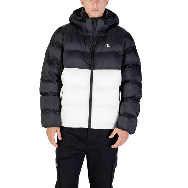 Calvin Klein Jeans Cream Polyamide Coat