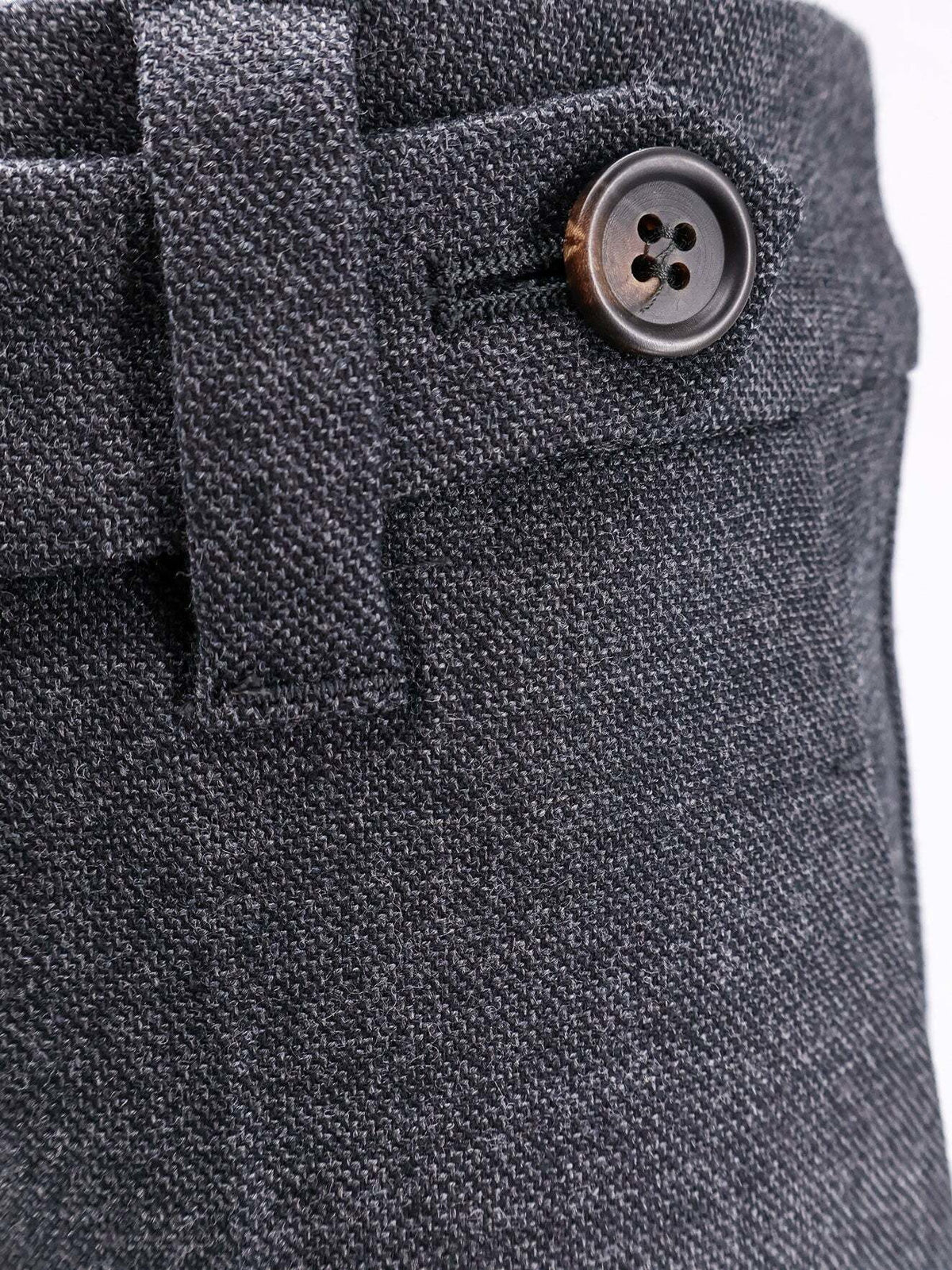 Brunello Cucinelli Gray Wool Casual Pants