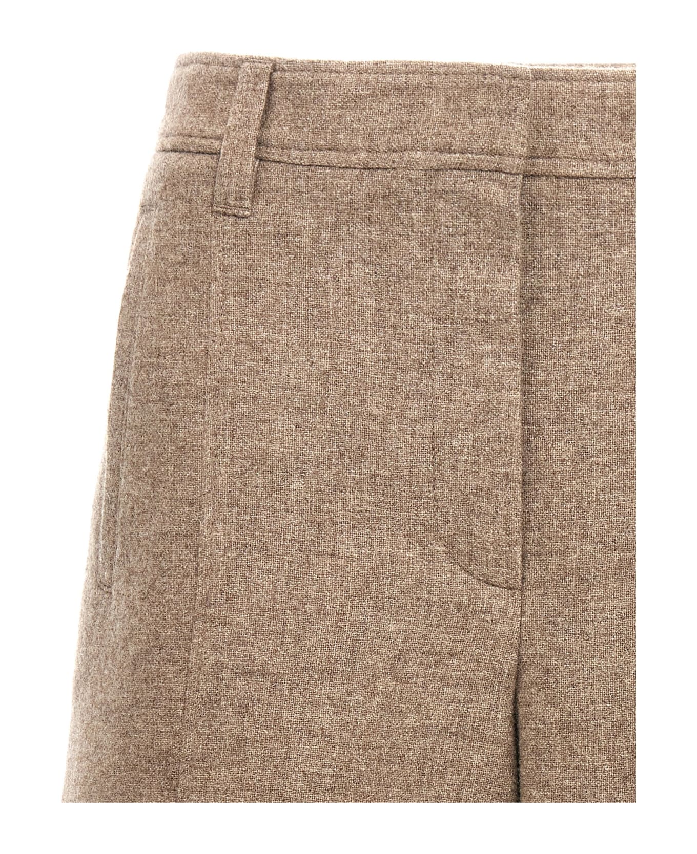 Brunello Cucinelli Beige Yak Bermuda Shorts