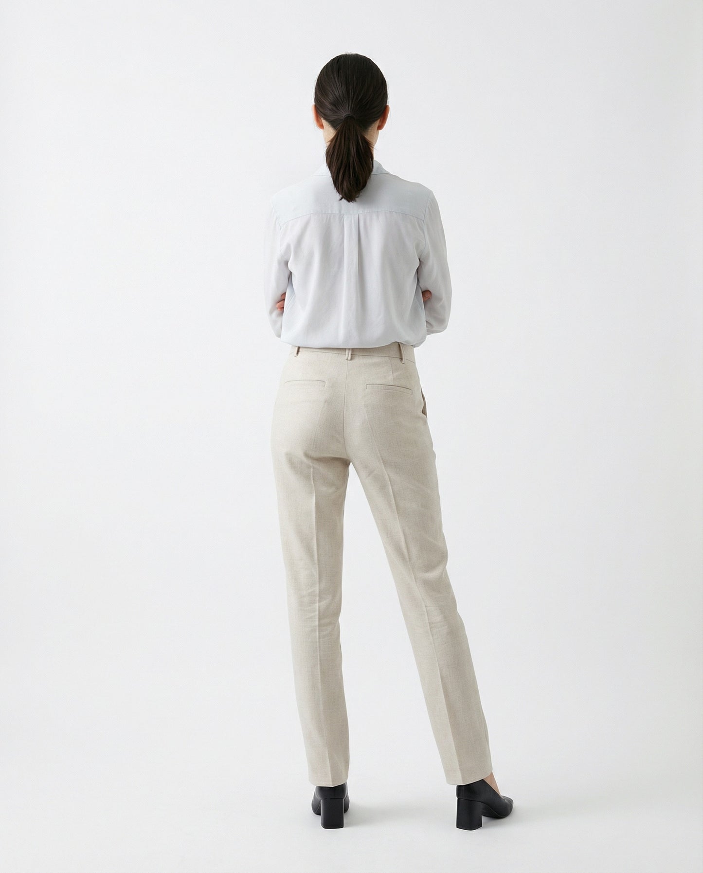 Brunello Cucinelli White Cotton Casual Pants