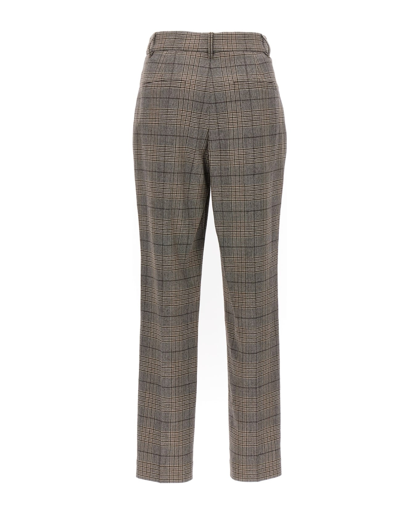 Brunello Cucinelli Beige Wool Dress Pants