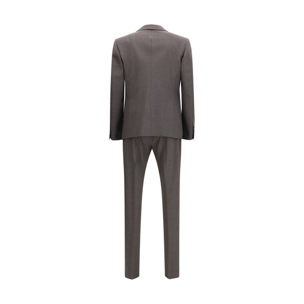Dsquared² Gray Wool Two-Piece Suit
