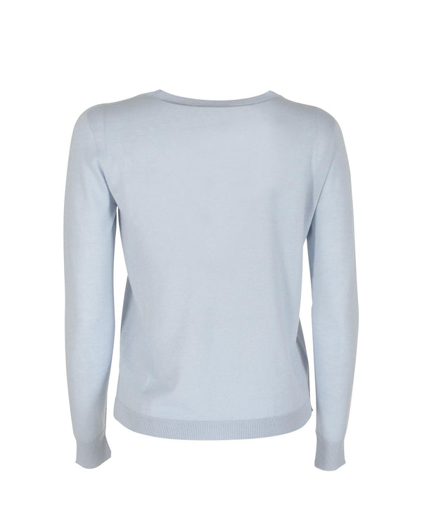 Crown of Edinburgh Cashmere Blue Cashmere Sweatshirt