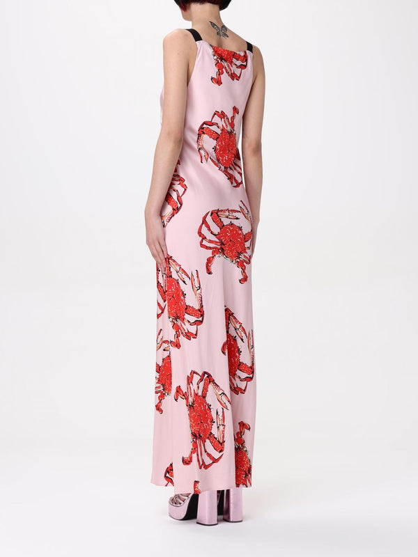 MSGM Multicolor Silk Casual Dress