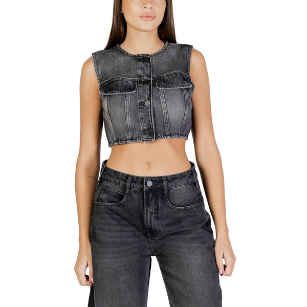 Colcci Black Cotton Waistcoat