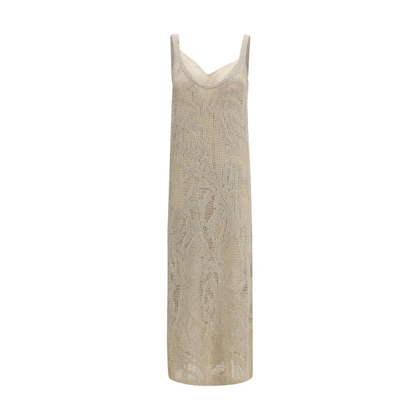 Brunello Cucinelli Beige Linen Casual Dress
