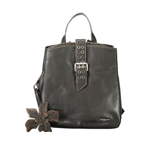 Desigual Black Polyurethane Women Backpack