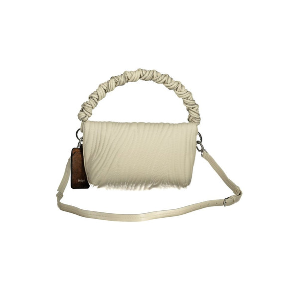 Desigual Ecru Polyurethane Women's Handbag