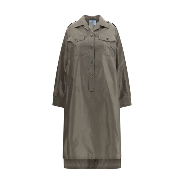 Prada Bicolor Silk Casual Dress