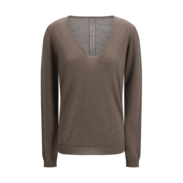 Rick Owens Gray Wool Oves Aries Sweatshirt