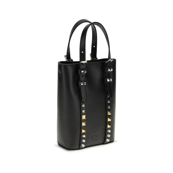 Valentino Garavani Black Calf Leather Bos Taurus Other Accessories