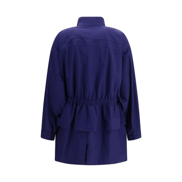 Fendi Blue Cotton Parka