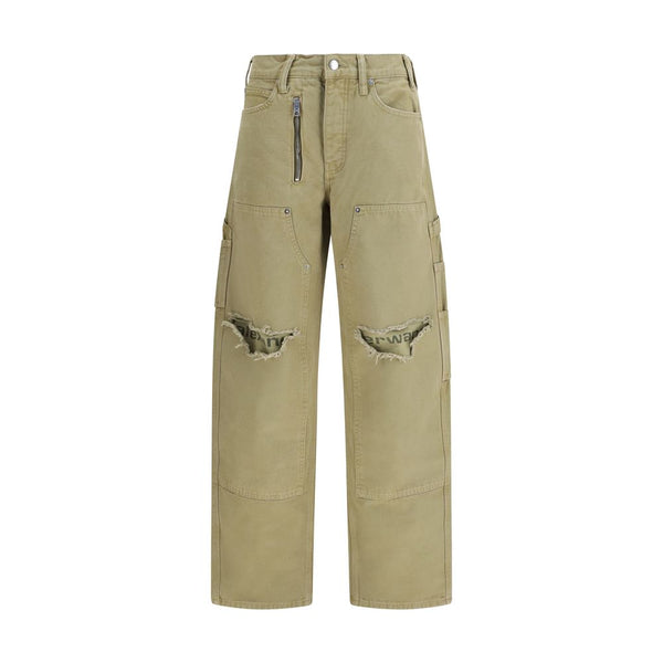 Alexander Wang Bicolor Cotton Cargo Pants
