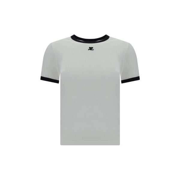 Courrèges White Cotton T-Shirt