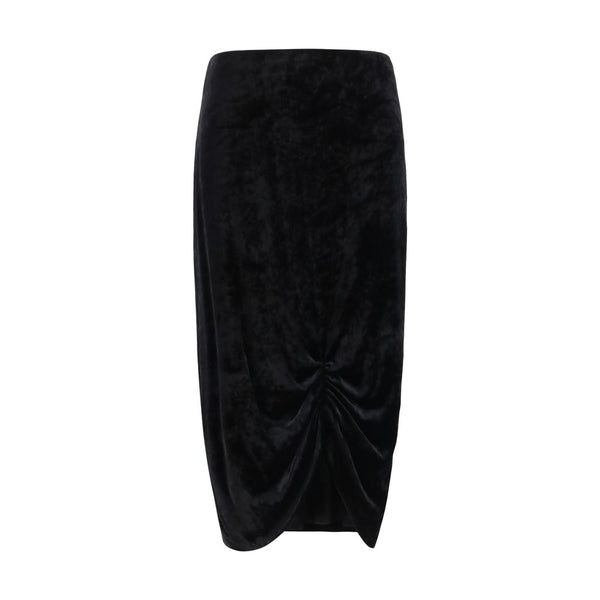 Valentino Garavani Black Viscose Long Skirt