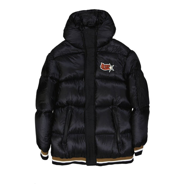 Herno Black Polyamide Bomber