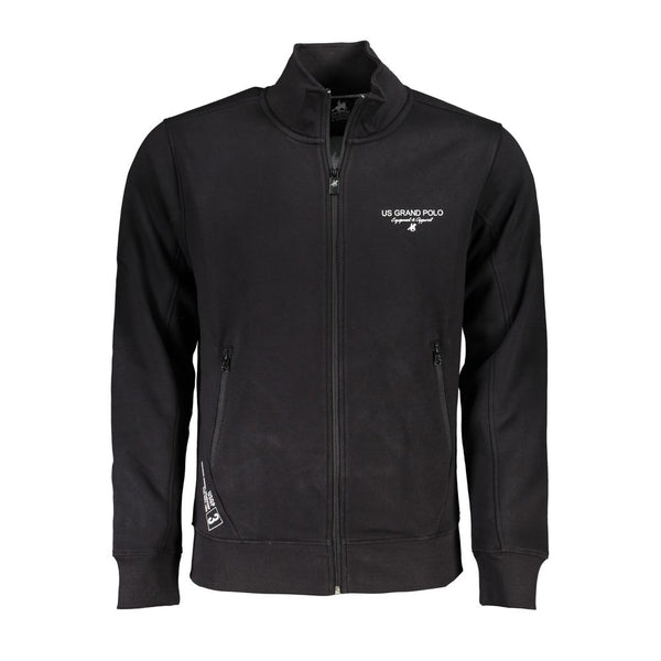 U.S. Grand Polo Black Cotton Men's Sweatshirt