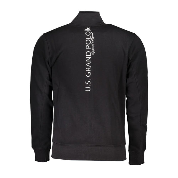 U.S. Grand Polo Black Cotton Men's Sweatshirt