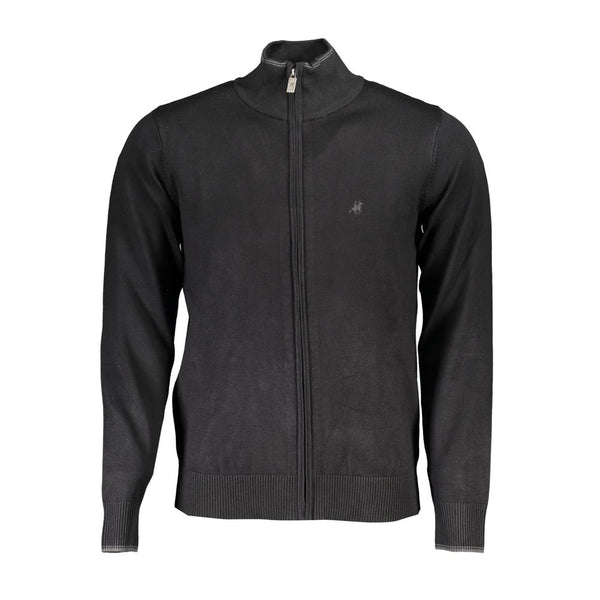 U.S. Grand Polo Black Viscose Men Cardigan