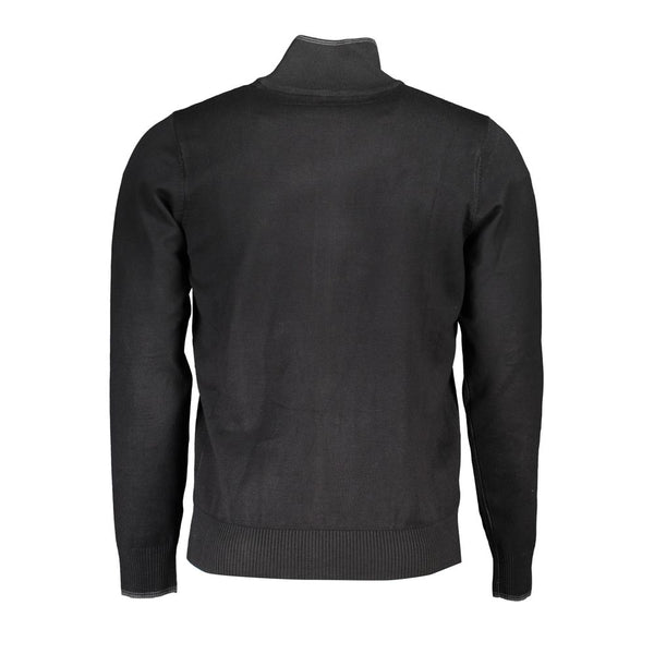 U.S. Grand Polo Black Viscose Men Cardigan