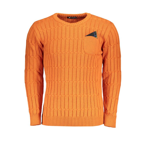 U.S. Grand Polo Arancione Acrylic Men Sweater