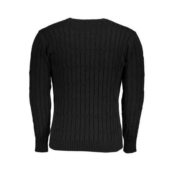 U.S. Grand Polo Black Acrylic Men Sweater