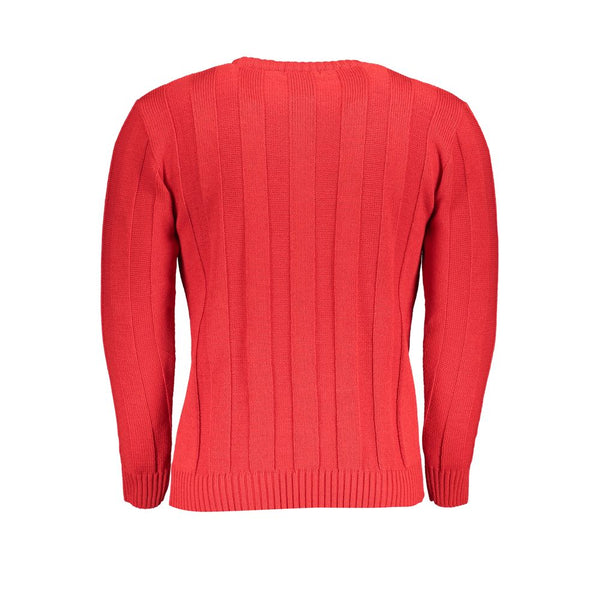 U.S. Grand Polo Red Acrylic Men's Sweater