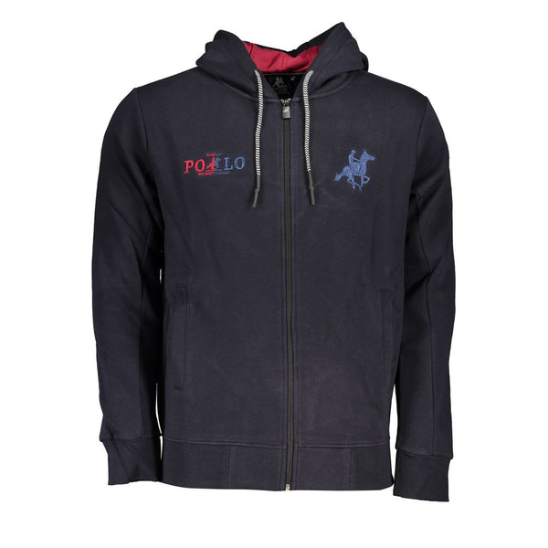 U.S. Grand Polo Blue Cotton Men's Hoodie