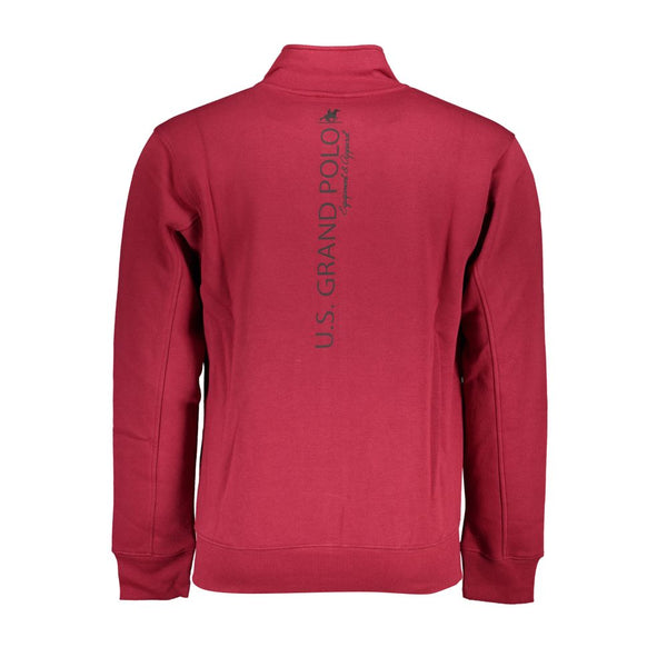 U.S. Grand Polo Red Cotton Men Sweatshirt