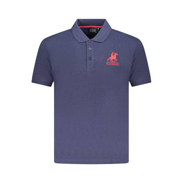 U.S. Grand Polo Blu Cotton Men Polo