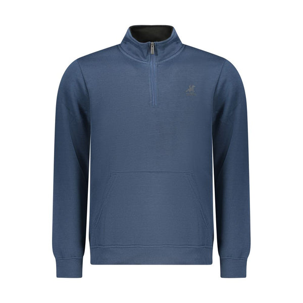 U.S. Grand Polo Blue Polyester Men's Sweatshirt