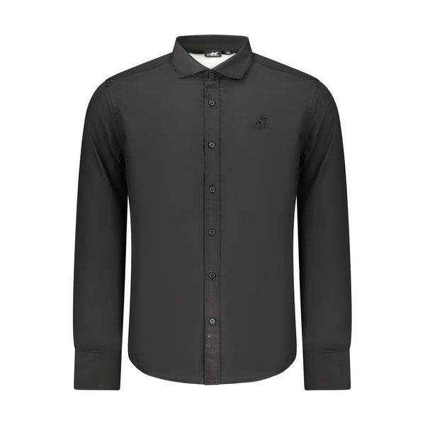 U.S. Grand Polo Black Cotton Mens Shirt