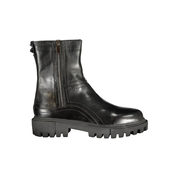 Cafenoir Black Leather Women Boot