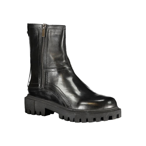 Cafenoir Black Leather Women Boot